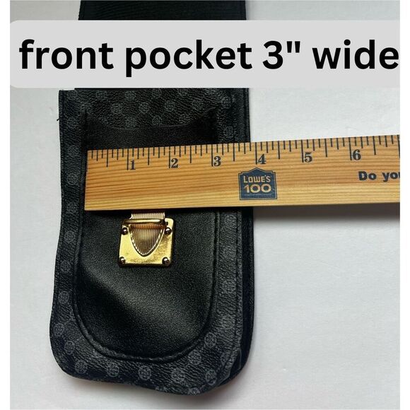 Crossbody with Gold Chain Accent- Brown Bag - Picture 12 of 12